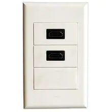 Настенная пластина с 2 портами HDMI Белая настенная панель лицевой панели для кабельной системы услуги интегрированная проводка Работает