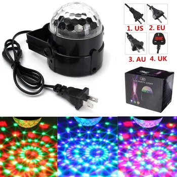 

5W Sound Control Laser Projector Magic Stage Light Crystal Ball Night Lamp DJ Club Pub Bar Disco Wedding Party Show Lighting