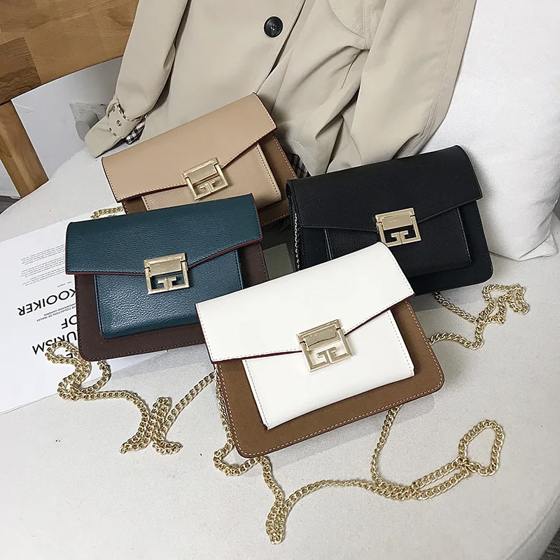 

Contrast Color Crossbody Bags for Women 2019 Travel Handbag Fashion Simple Shoulder Messenger Purse Ladies Cross Body Bag Cc