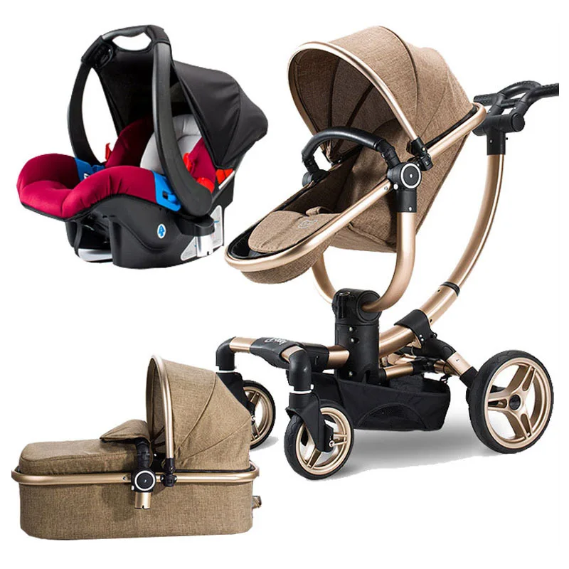 Портативная легкая складная коляска V baby с высоким обзором для новорожденных
