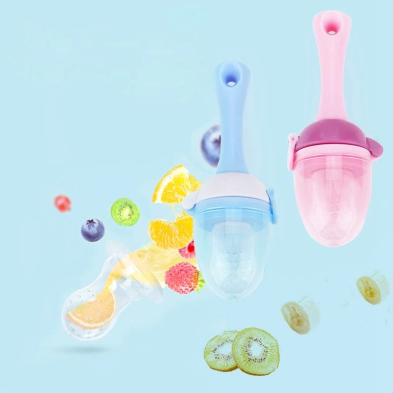 

Baby Pacifier Food Supplement Feeder Rotating Mills Push Vegetables Bite Happy Processor Chew Nutrition Fruit Food Pacifier kid