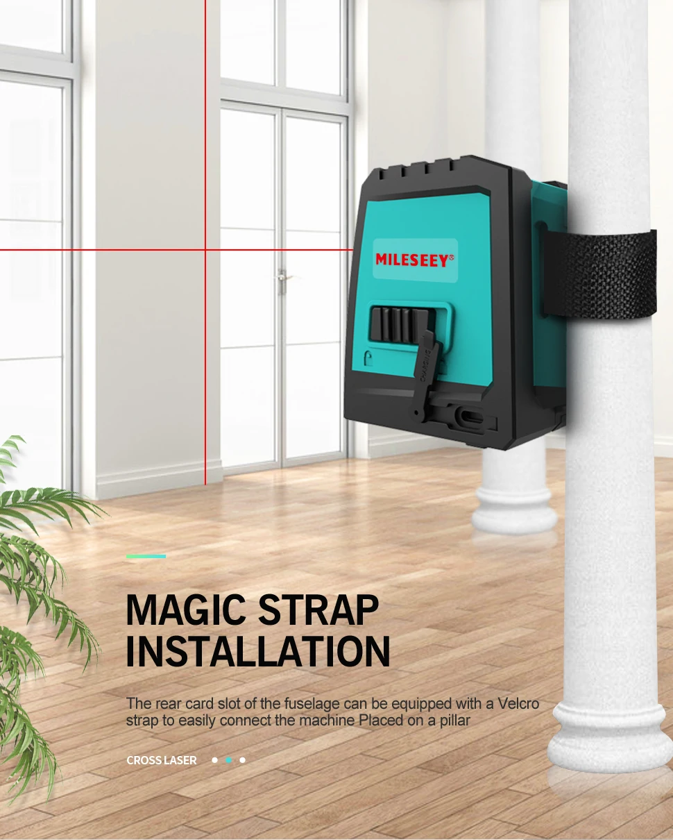 l52r vertical profissional cruz laser nivelador com carga usb e tripé