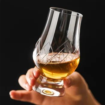 

2 Pcs set high quality fashion home bar lead-free whiskey glass cups 0902-01