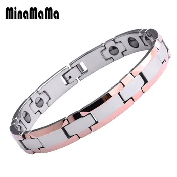 

New Design Tungsten Steel Magnetic Therapy Bracelet for Men Women Magnetic Bracelet Energy Healing Bracelet Health Care Jewelry