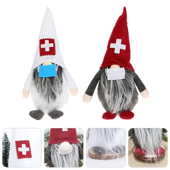 

2Pcs Adornment Sturdy Durable High Quality Prime Gnome Ornaments for Home