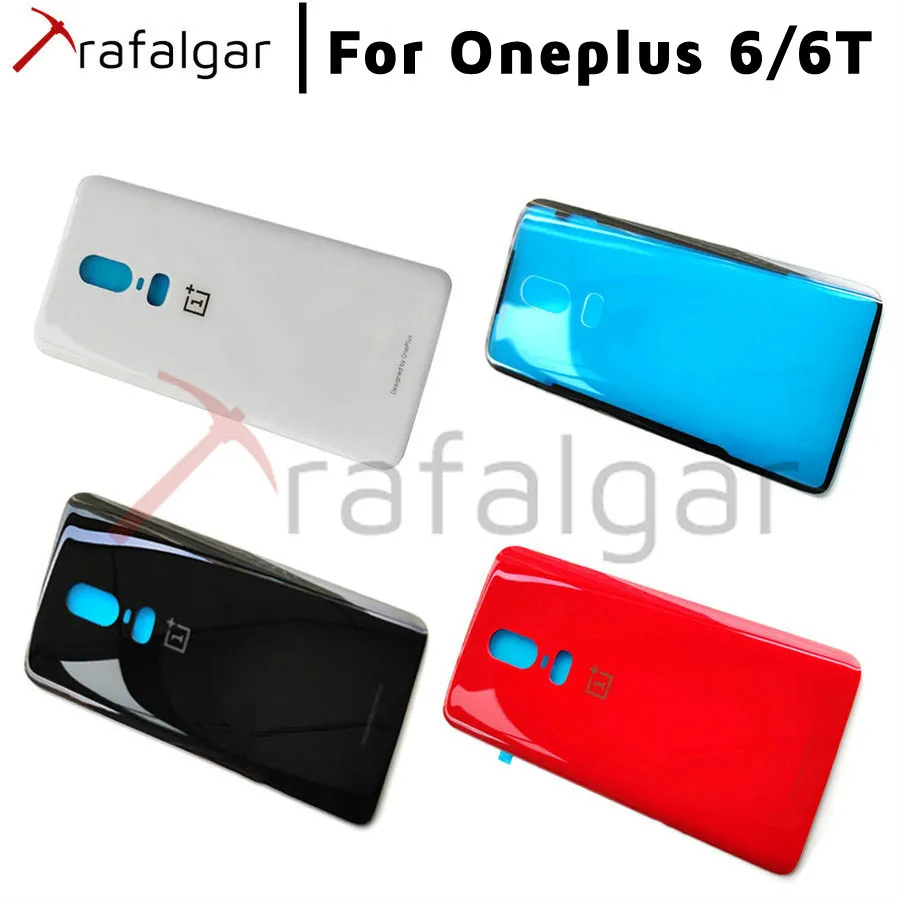 Battery-Cover Camera-Lens Back-Panel Oneplus Window-Door-Case 6T Rear 6-6t