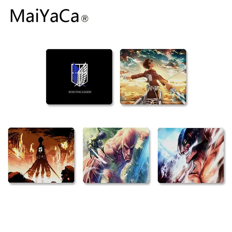 

MaiYaCa Attack On Titan Durable Rubber Mouse Mat Pad Top Selling Big Promotion Russia Wholesale Gaming mouse pad gamer desk pad