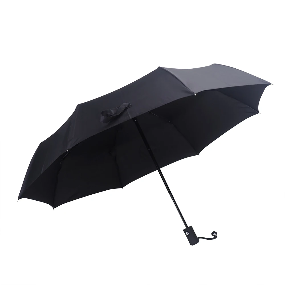Черный Автомобильный зонтик с логотипом для BMW Audi Mercedes Benz VW Volkswagen Tesla эмблема зонт полностью складной автоматический зонт для автомобиля