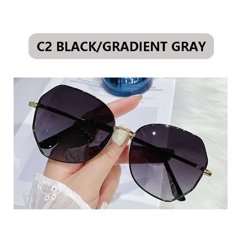 fashion sunglasses 2021 Brand Designer Sunglasses For Women Fashion Polygon  Metal Frame Sun glasses Luxury Vintage Female Eyewear UV400 Oculos big black sunglasses Sunglasses