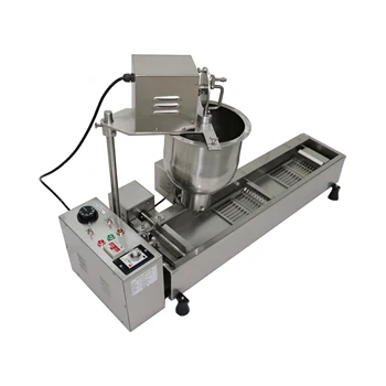 

Single row automatic doughnut machine Commercial Electric Single row automatic donut machine with 3 Donut Maker moulds