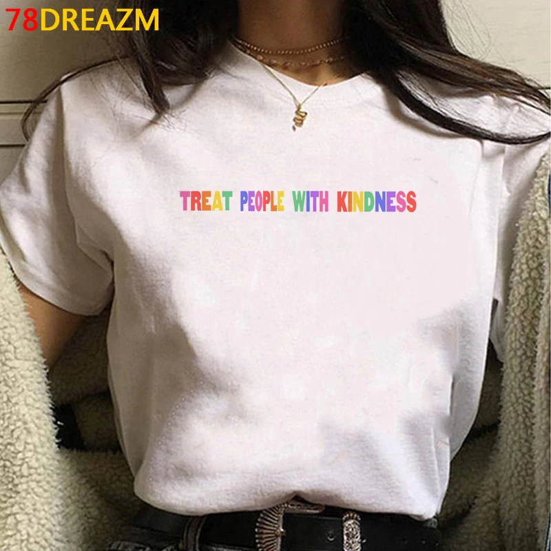 Fine Line Harry Styles Tpwk Treat People with Kindness t shirt tshirt femme vintage 2020 print kawaii top tees ulzzang vintage friends t shirt