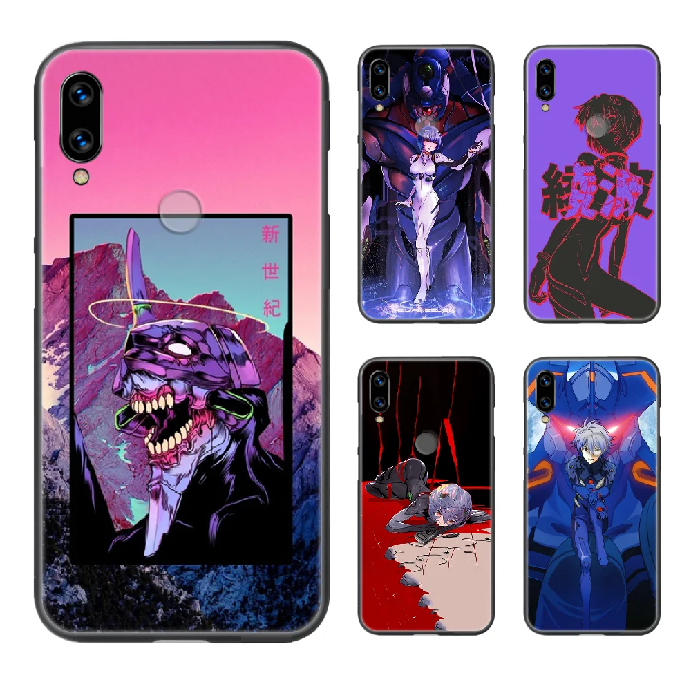 Неоновый чехол для телефона из ЭВА и аниме genesis Корпус XIAOMI Redmi 7a 8a S2 K20 NOTE 5 5a 6 7 8 8t 9 9s