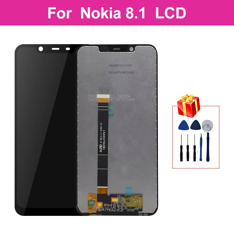 Оригинальный ЖК-дисплей для Nokia 8 1 TA-1131 10 сенсорных экранов X7 сенсорный ЖК-экран с
