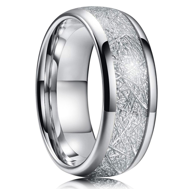 Men 8mm Black Tungsten Wedding Celtic Dragon Ring Inlaid Red Zircon Punk Men Stainless Steel Red Carbon Fibre Ring