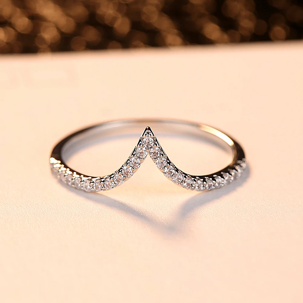 

Heart-shaped Rose Gold Ring Woman Ring Cubic Zirconia Classic Fashion Personality Jewelry Customizable Gift Beautiful