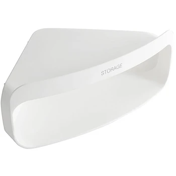 

1Pcs Bathroom Corner Shelves Bath Rack Wall-Mounted Punch-Free Triple-Cornered Plastic Double Layer Storage Basket
