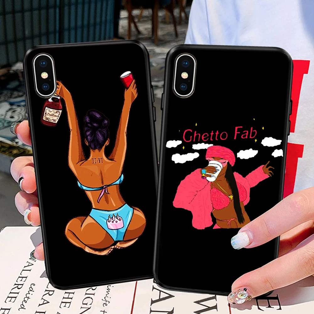 Cortoon праздничный крутой чехол для телефона девушки iPhone X 11 Pro XS XR Max iphone 8plus 7 5 SE 6S Plus