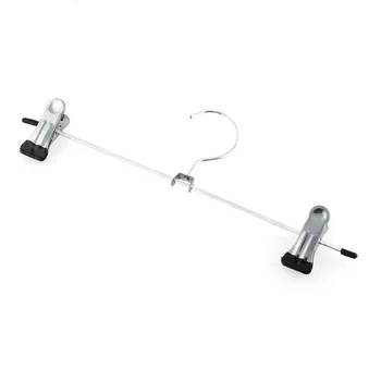 

New 10x Stainless Steel Clip Clothes Stand Hanger Pants Skirt Clothes Grip