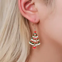 

Christmas Stud Earrings For Women Christmas Tree Earrings Women Accessories Gift Fashion Jewelry Wholesale New Years 2021 Choker