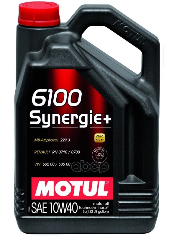 MOTUL Моторное Масло 6100 Synergie Plus 10w40 4*4л 101491 | Автомобили и мотоциклы