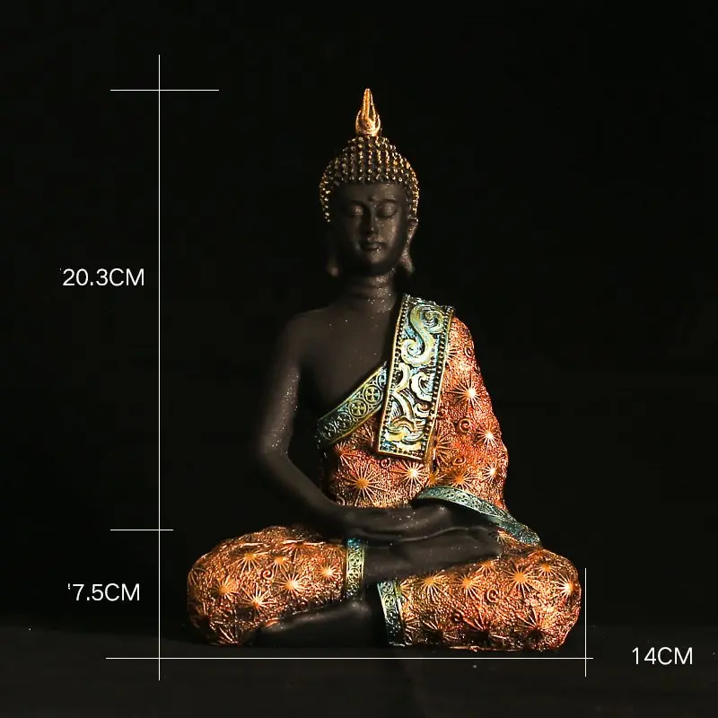 VILEAD 5 стиль статута Будды Таиланд Буда смолы Huddhism статуэтки фэншуй гостиная украшения дома