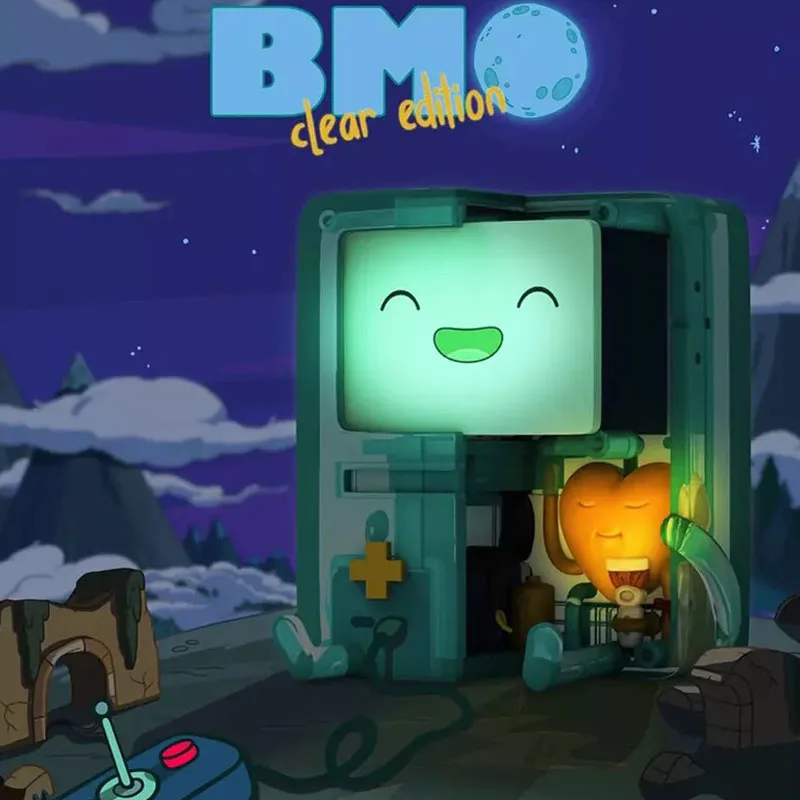 Аниме ПВХ фигурка игрушки приключения малыша BMO модель случайная гараж набор