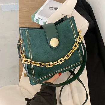 

Small Scrub Leather Chain Crossbody Bags for Women 2020 Winter Trending Designer Shoulder Handbags Women's Fashion Hand Bag