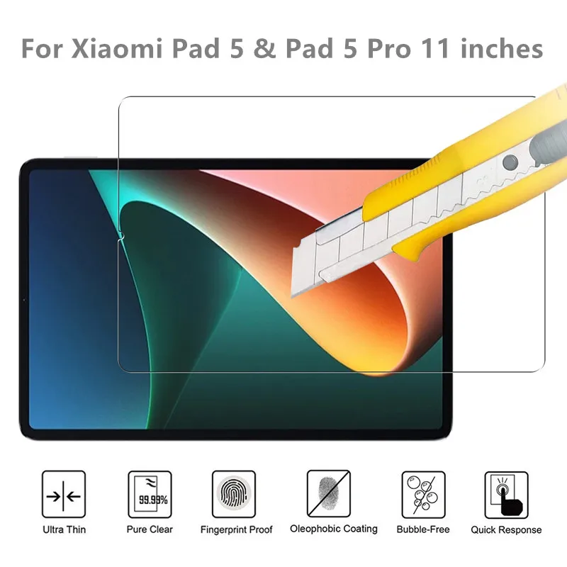 For Xiaomi Pad 5 Pro 2021 11.0 Inch Tablet Protective Film for Mipad Mi Tempered Glass Screen Protector | Компьютеры и офис