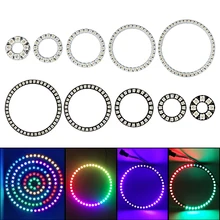 

lndividul AddressabIe WS2812B PixeI Ring 8/16/24/35/45Leds 5050 RGB Led Ring WS2812 IC BuiIt-in Led ModuIe PixeI Strip Lights