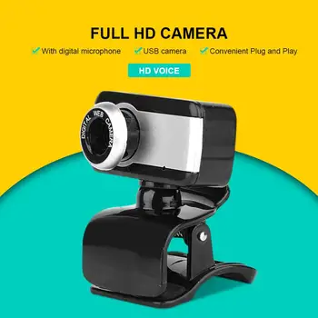 

In Stock Mini Camera Durable Portable HD Webcam With Sound-absorbing Microphone For Laptop Desktop Computers