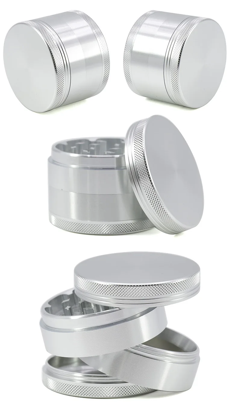 63MM Aluminum Alloy CNC Four layer Smoke Grinder Grinder Big 2