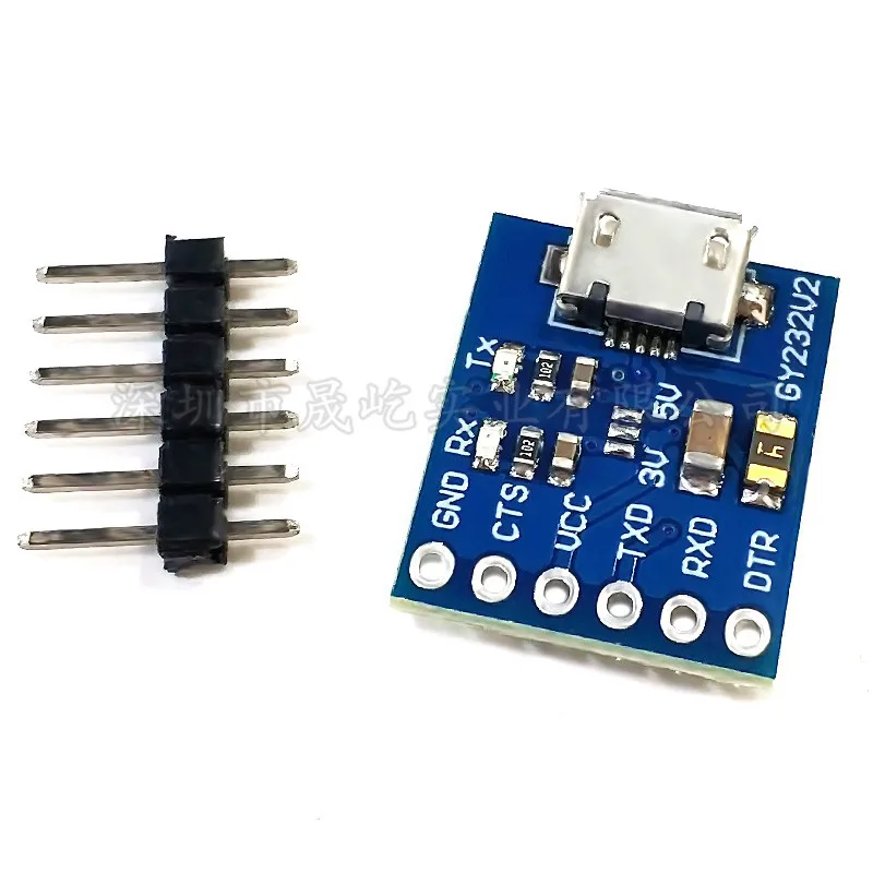 GY232V2 MICRO FT232RL USB к TTL модуль с одним чипом микрокомпьютера серийный загрузчик |