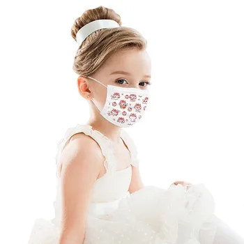

25pcs Facemask Dust-proof Face Mask Lovely Children's Masks With Elastic Earloop Mascarillad Desechables 3 Ply Mondmasker