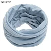 Unisex Winter Warm Knitted Ring Solid Scarf Bandana Men Women Fashion Headband Elastic Neck Collar Scarf Windproof ► Photo 1/6