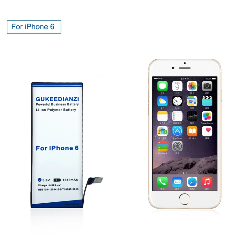 GUKEEDIANZI для iPhone6 батарея для iPhone 6 мобильный телефон замена 1810 мАч батарея для iPhone 6