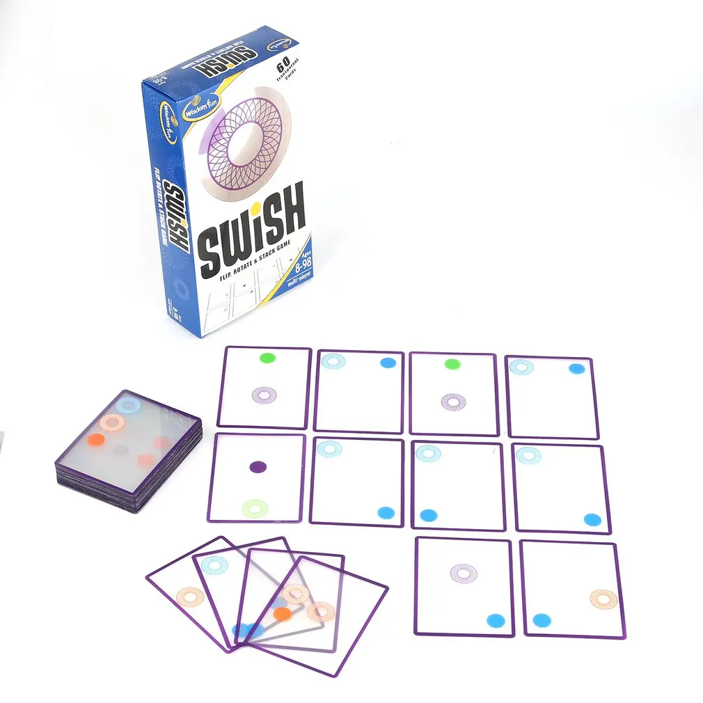 Детская игрушка Swish-Веселая прозрачная карточная игра и Игрушка года номинант на возраст 8 и выше классическая игрушка подарок для детей