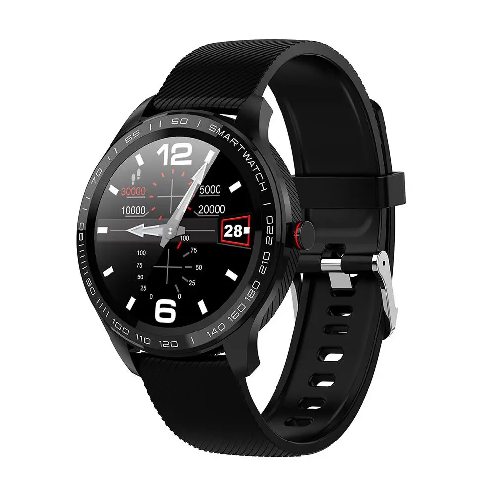L9 Color Screen Bluetooth Men's Smart Watch Cardiogram+PPG HRV Heart Rate Sphygmomanometer IP68 Smart Bracelet for Android IOS