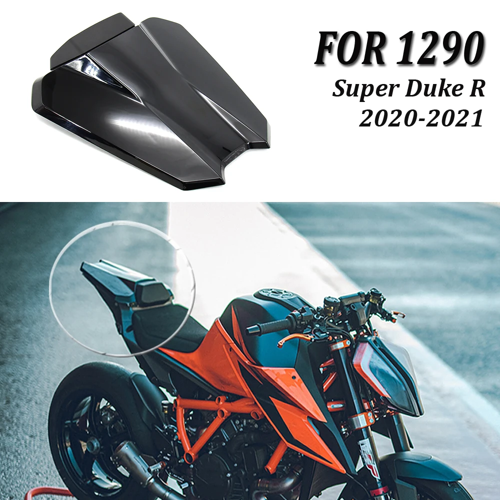 Carbon Black Motorcycle Rear Passenger Pillion Seat Cover Fairing Cowl For 1290 Super Duke R 2020 2021