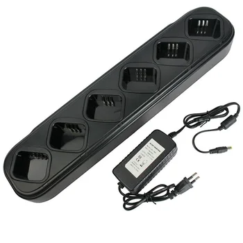 

Universal 6 Way Ports Quick Charging Rapid Charger For Motorola GP3688 CP040 EP450 Radios for Smartphone on the wall/platform