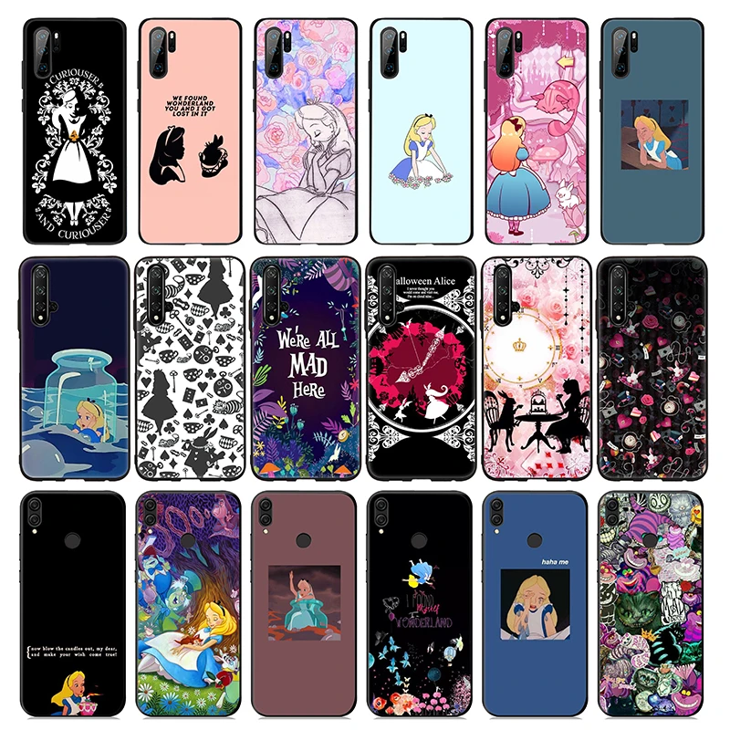 Alice in Wonderland Soft Silicone Case for Huawei Mate 30 20 10 Lite Pro Honor Nova 3 3i 4 5i |