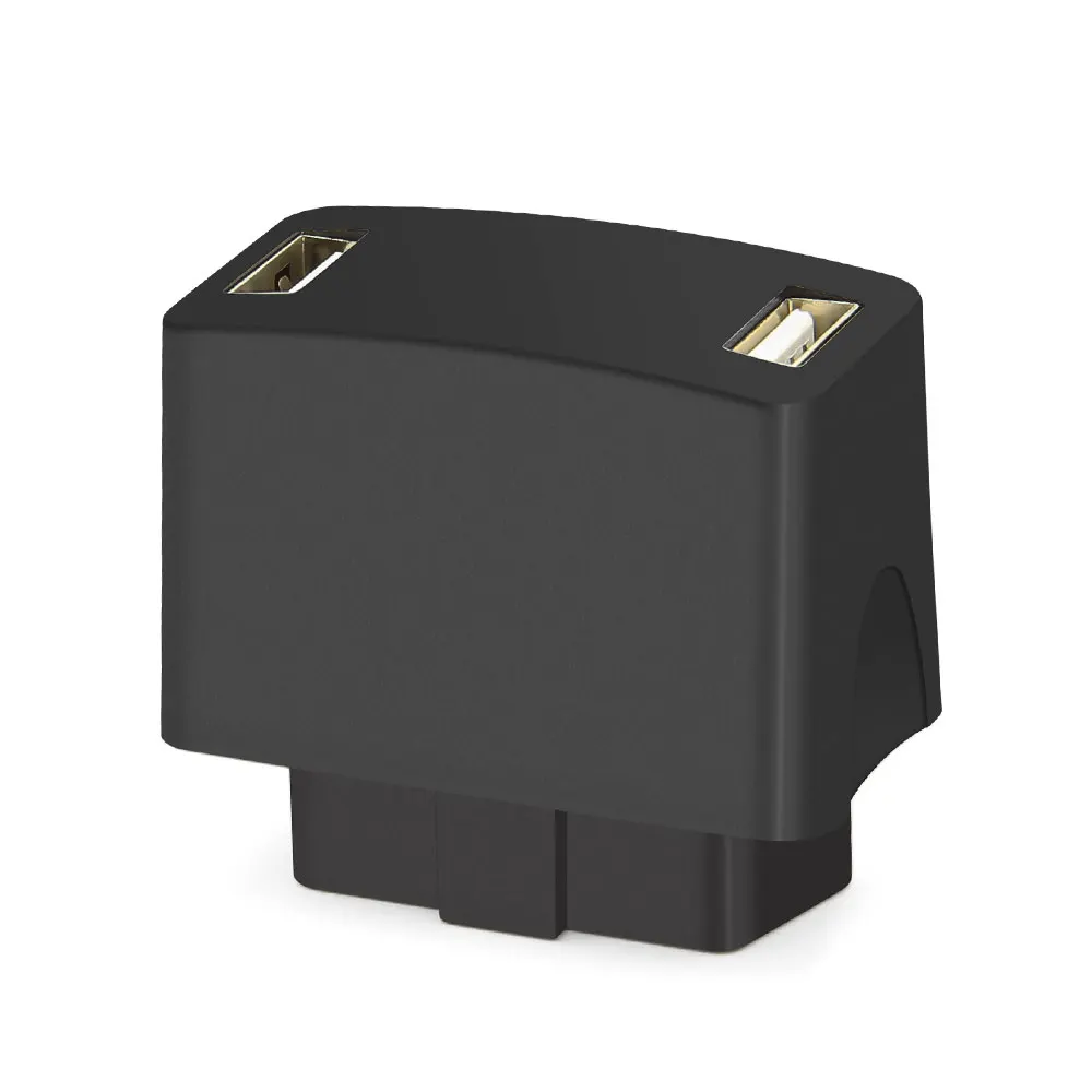 OBD OBD2 мини USB Мощность адаптер 16-контактный диагностический разъем OBD бортовой Зарядное устройство светодиодный Напряжение Дисплей автомобиля Зарядное устройство Разъем быстрой зарядки Мощность