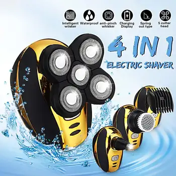 

SPZ 5Head 4in1 Nose Ear Hair Trimmer Waterproof Electric Rechargeable Beard Eyebrow Trimmer Electric Nose Ear Shaver Hair Cliper