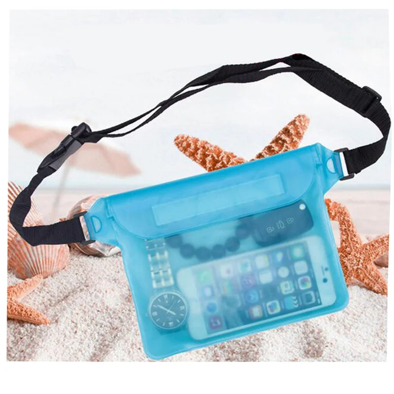 

Waist Bag Transparent PVC Clear Waterproof Pack Cycling Led Fanny fanny waist caja fuerte secreta oculta