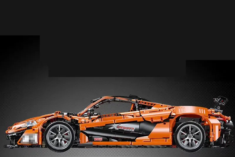 MOC McLaren P1 RC двигатель гоночного автомобиля функция питания Fit Technic MOC-16915 строительный блок кирпич подарок игрушка для ребенка день рождения