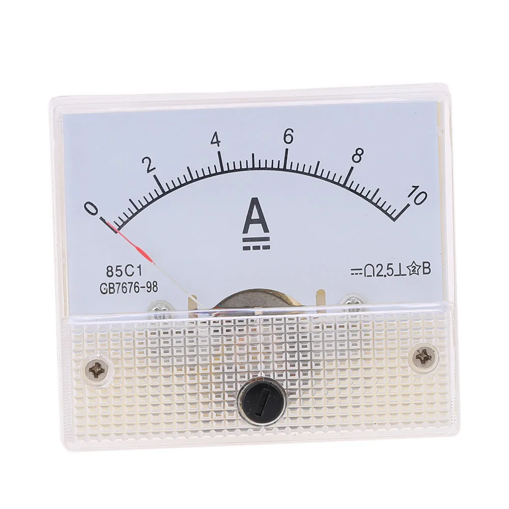 DC 0-10A Прочный Мини Аналоговый амперметр текущая Панель Амперметр тестер для эксперимента или домашнего использования Amperimetro