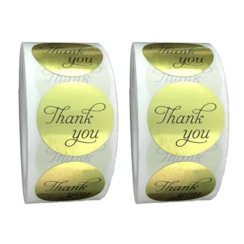 

Self-Adhesive Sticker Adhesive Thank You Round Gift Decals Cookie Decals Scrape Sticker Food Labels for Envelope Cookie Card