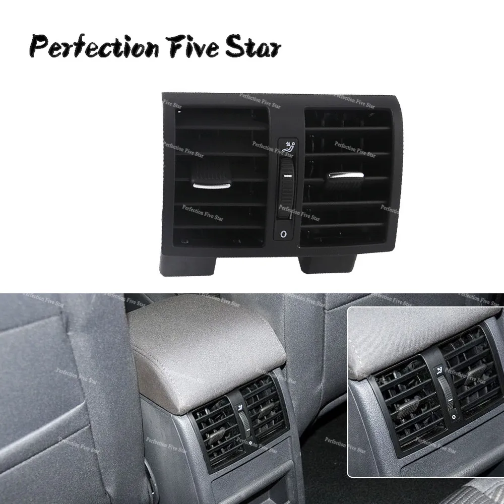 New Black Center Console Rear Ac Air Conditioning Outlet Vent For Vw