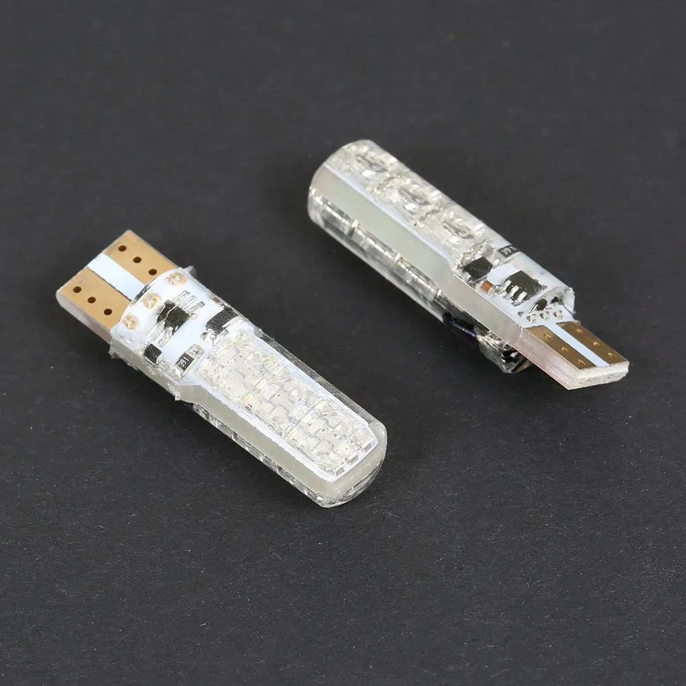 dropshipping 1 Pair T10 RGB Car Interior Decoration Width Lamp Light With Remote Control 12V 6 SMD Auto Atmosphere Lamps OE88