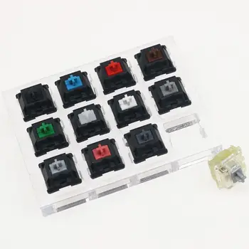 

2020 New Translucent Keycaps Testing Tool Cherry 12 MX Switches Keyboard Tester Kit