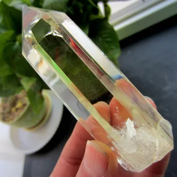 

002200 NATURAL Clear bright Citrine QUARTZ CRYSTAL WAND POINT HEAL
